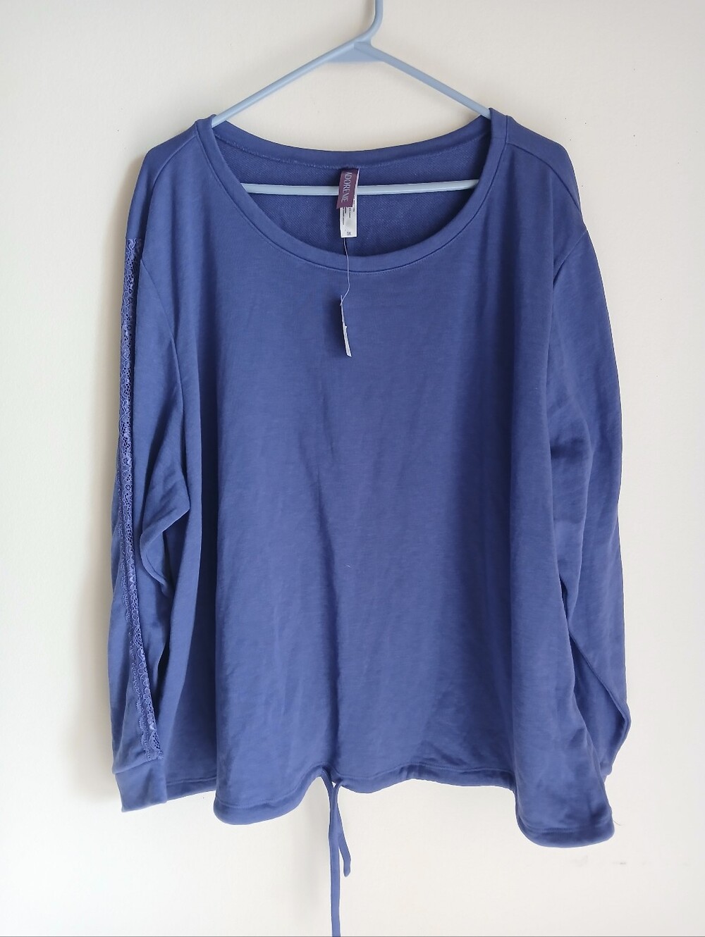 Adore Me Lace Trim Lounge Top 3X